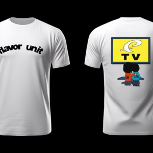 Flavor Unit TV Tee — White / Black