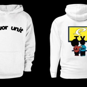 Flavor Unit TV Hoodie — White / Black