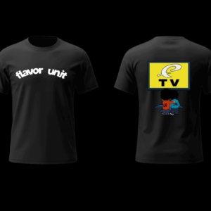 Flavor Unit TV Tee — Black / White