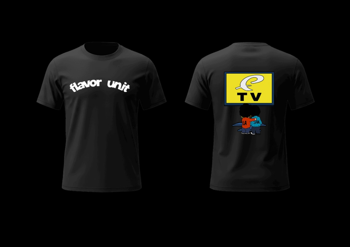 Black Tee White Text