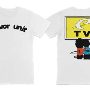 Flavor Unit TV Tee — White / Black