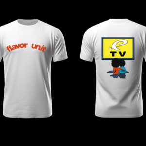 Flavor Unit TV Tee — White / Red