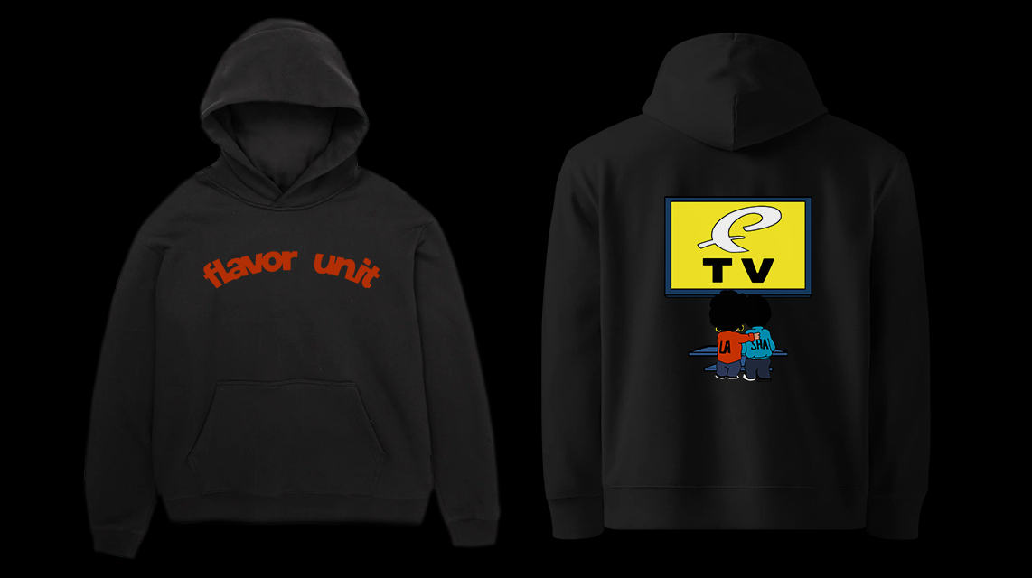 Black Hoodie Red Text