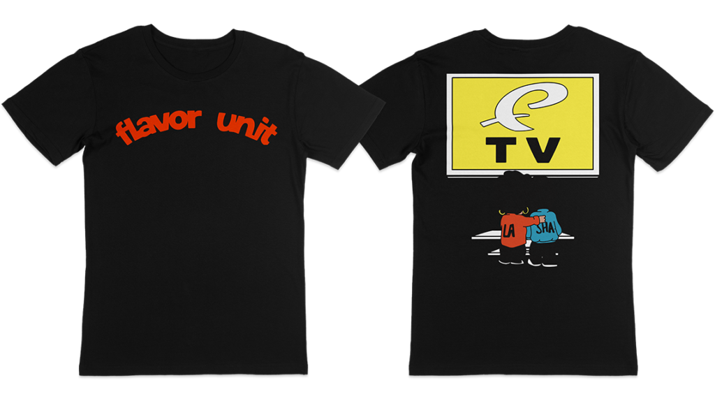 Flavor Unit TV Tee — Black / Red