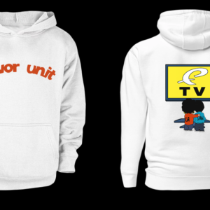 Flavor Unit TV Hoodie — White / Red